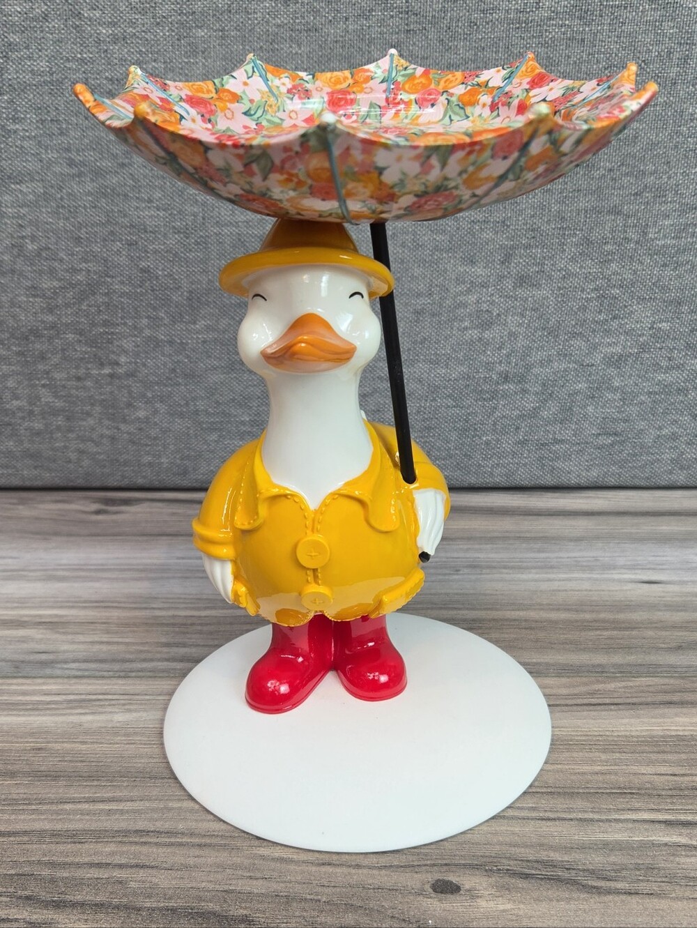 🦆 Bath & Body Works Duck Floral Umbrella 3-Wick Candle Holder — NWT